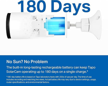 Tapo SolarCam 1080p Outdoor Wireless Security Camera, Battery Power - Image 7