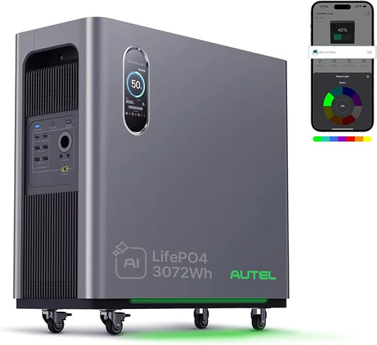 Autel 3072Wh Portable Power Station, Automotive-Grade LiFePO₄ Power Station by Autel