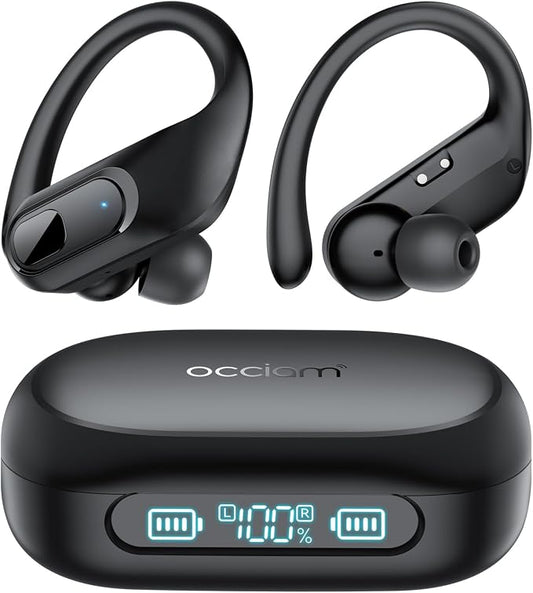 occiam Wireless Earbuds Bluetooth Headphones Ear Buds 96Hrs Playback Sport by occiam