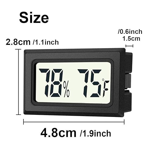 JEDEW 4 Pack Mini Digital Hygrometer Thermometer Gauge, Indoor Outdoor - Image 4