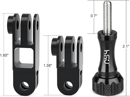 HSU Aluminum Alloy Metal Adjust Arm Straight Joints Mount, Long and Short - Image 4