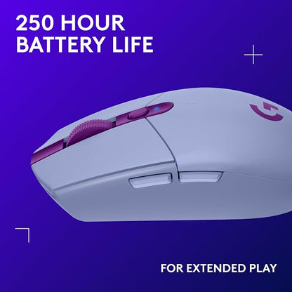 Logitech G305 Lightspeed Wireless Gaming Mouse, Lilac + Yeti Orb RGB Gaming - Image 7