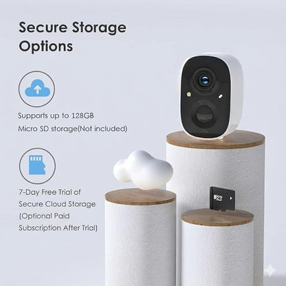 GMK Security Cameras Wireless Outdoor 4 Pack, 2K Battery Powered Cameras - Image 7