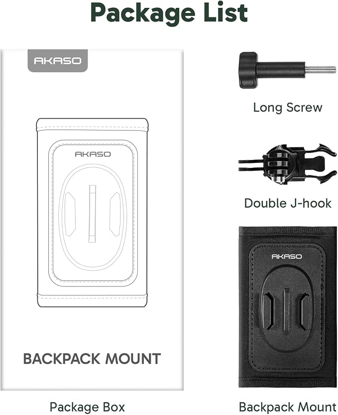 AKASO Quick Release Backpack Shoulder Strap Mount - Image 7