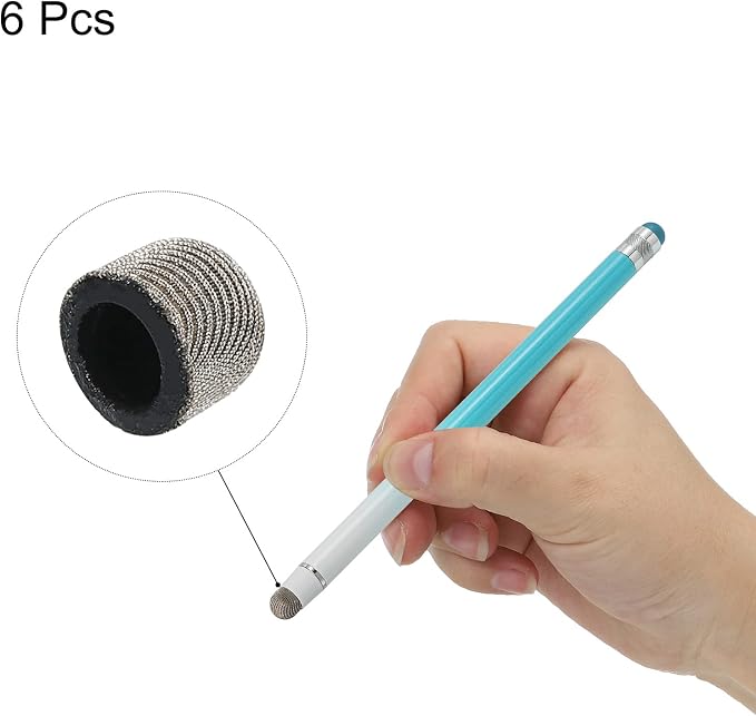 MECCANIXITY 6pcs 8mm Stylus Pen Fine Tips Conductive Fiber Capacitive Touch - Image 3