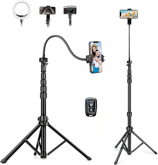 82" Tripod for iPhone, Phone Tripod Compatible by Nineigh
