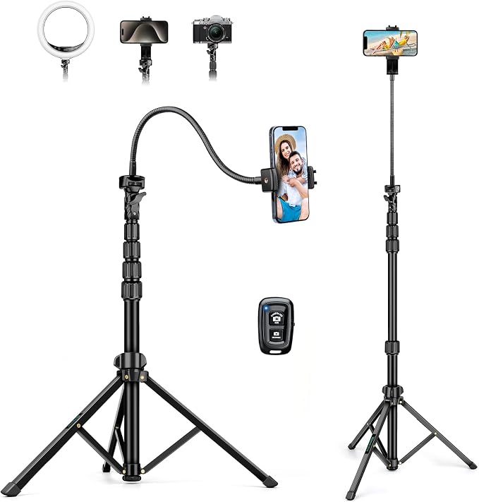88" Tripod for iPhone, Phone Tripod by Nineigh