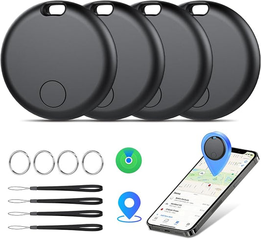 Air Tracker Tags-4 Pack: Smart Bluetooth Tracker, Item Finder Works by aowoka