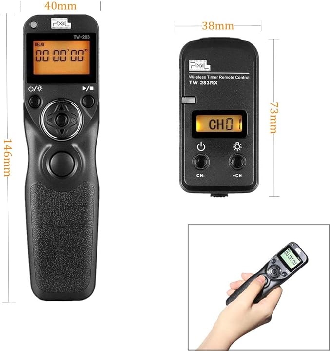 Pixel TW283-UC1 Wireless Remote Trigger Wireless Trigger Wire Trigger Timer - Image 9