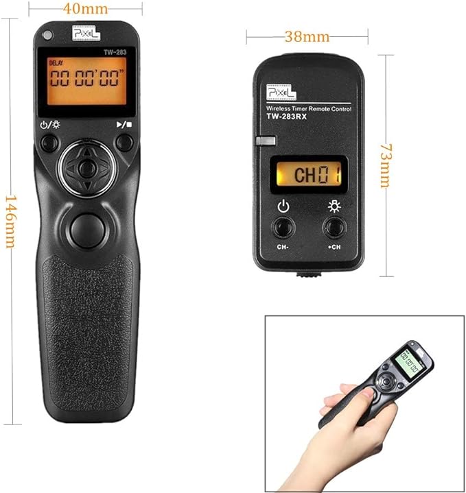 Pixel Wireless Timer Remote Shutter Release TW283-S2 Wireless Remote Control - Image 2