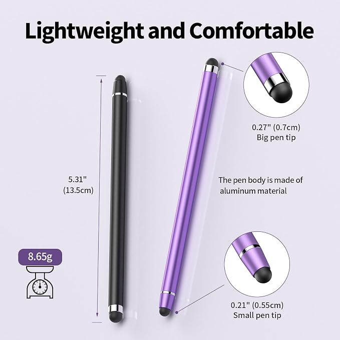 Stylus Pen for Touchscreen, 2 in 1 High Precision and Sensitivity Stylus - Image 3