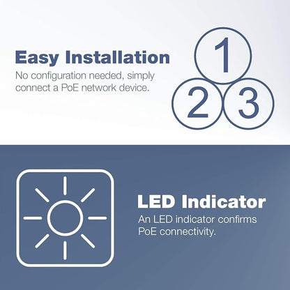 TRENDnet Gigabit Power Over Ethernet Plus Injector, PoE+ Power Network - Image 7