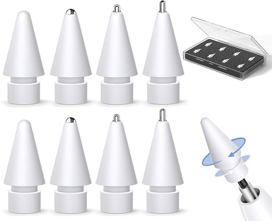 Inesore 8 Pack for Apple Pencil Tips Replacement Accessories, Compatible by Inesore