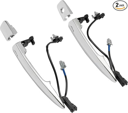 Exterior Door Handles Chrome, Compatible by Gledewen