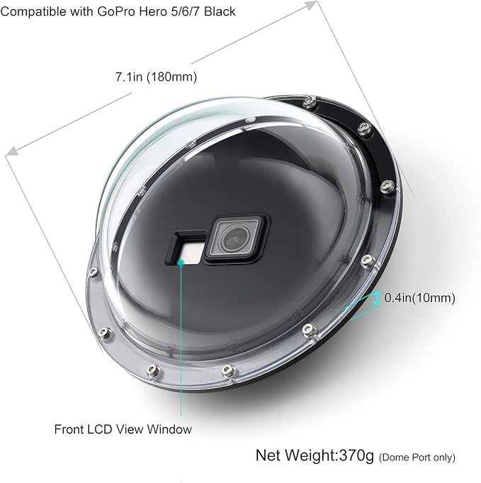 Dome Port for GoPro Hero 2018/7/6/5 Black - Image 4