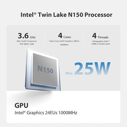 Beelink Mini PC, MINI S13 Intel Twin Lake N150 4C/4T, Mini Computer 12GB LPDDR5 - Image 2