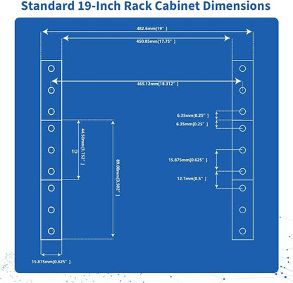 10 Outlets Horizontal 1U PDU Rackmount Power Strip - Image 6
