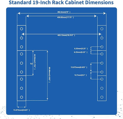10 Outlets 1U Horizontal PDU Network Rackmount Power Strip - Image 6