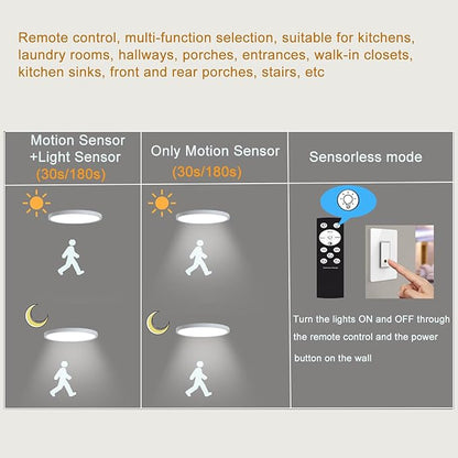 7 Inch Motion Sensor Ceiling Light Indoor, Motion Sensor Fixture Indoor - Image 5