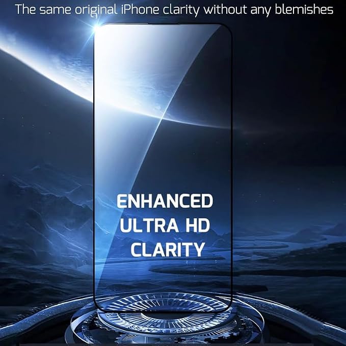 iPhone 14 Pro Screen Protector Tempered Glass Compatible - Image 5