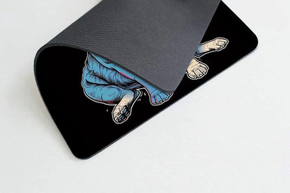 Square Mouse Pad Cool Dog with Sunglasses-1, Gaming Mouse Pads - Image 4