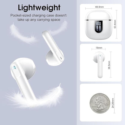 Wireless Earbuds, 40H Ultralight in-Ear Buds, IP7 Waterproof Earphones - Image 6