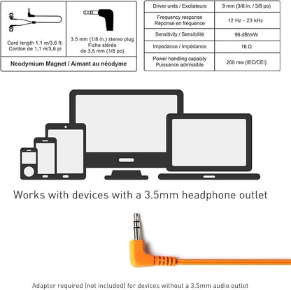 Panasonic ErgoFit In-Ear Earbud Headphones RP-HJE120-D Dynamic Crystal Clear - Image 6