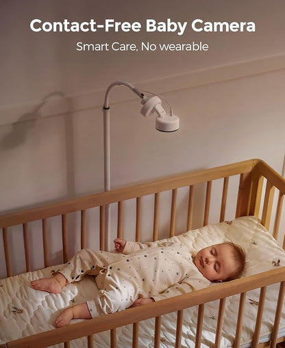 Momcozy Smart Baby Monitor, 2K HD Contact-Free Baby Camera, Table & Floor Stand - Image 2