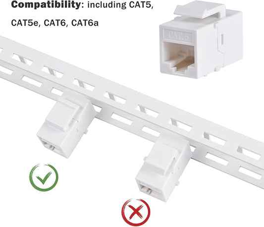 GeeekPi 10 inch 0.5U 12 Port Blank Keystone Patch Panel - Image 2