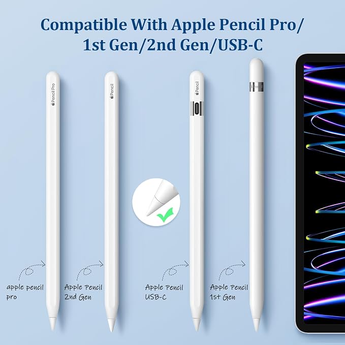 Replacement Tips for Apple Pencil 1st/2nd Gen, No Wear Out Upgraded Apple - Image 3
