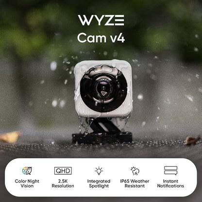 WYZE Cam v4, 2.5K AI Security Camera, Indoor/Outdoor Cameras - Image 2