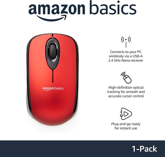 Amazon Basics 2.4 GHz Optical Wireless Mouse - Image 2