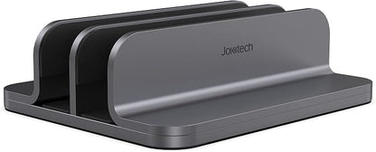 Dual Aluminum Vertical Laptop Stand Organizer, Sturdy Notebook Computer Holder by Jokitech