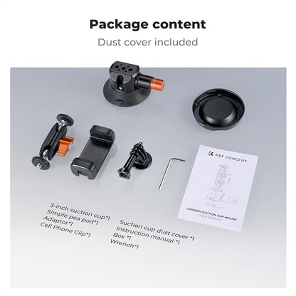 K&F CONCEPT 3" Suction Cup Mount - Image 7