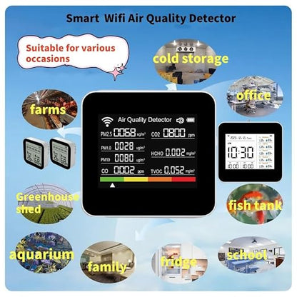 20-in-1 Smart WiFi Air Quality Monitor CO2 TVOC HCHO PM2.5 PM10 & Weather - Image 6