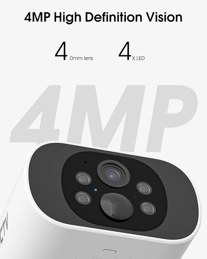 ARCCTV Solar Security Camera Outdoor Wireless, 4MP Battery Powered Home - Image 3