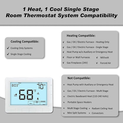 Programmable Auto Changeover Thermostat - Image 3