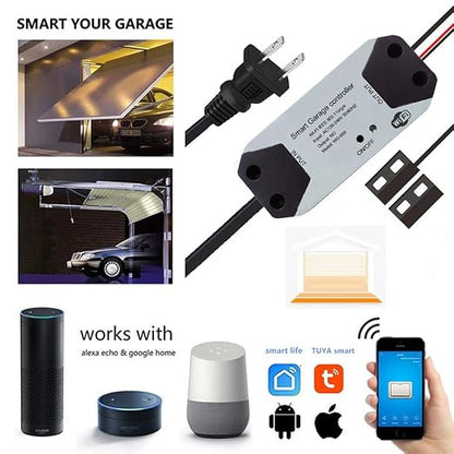 EVERSECU Tuya Smart WiFi Switch Garage Door Opener Controller Compatible - Image 3