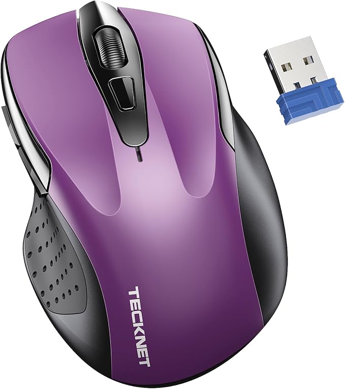 TECKNET Wireless Mouse for Laptop, Silent Mouse Quiet Click, Computer Mouse by Tecknet