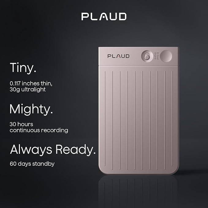 Plaud Note AI Voice Recorder, Voice Recorder w/Case, App Control, Transcribe & - Image 4