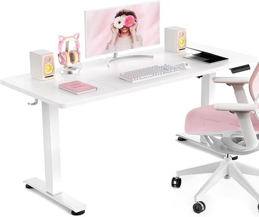 Veken 47.2 Inch Large Electric Standing Desk, Heights Adjustable, Sit to Stand by Veken