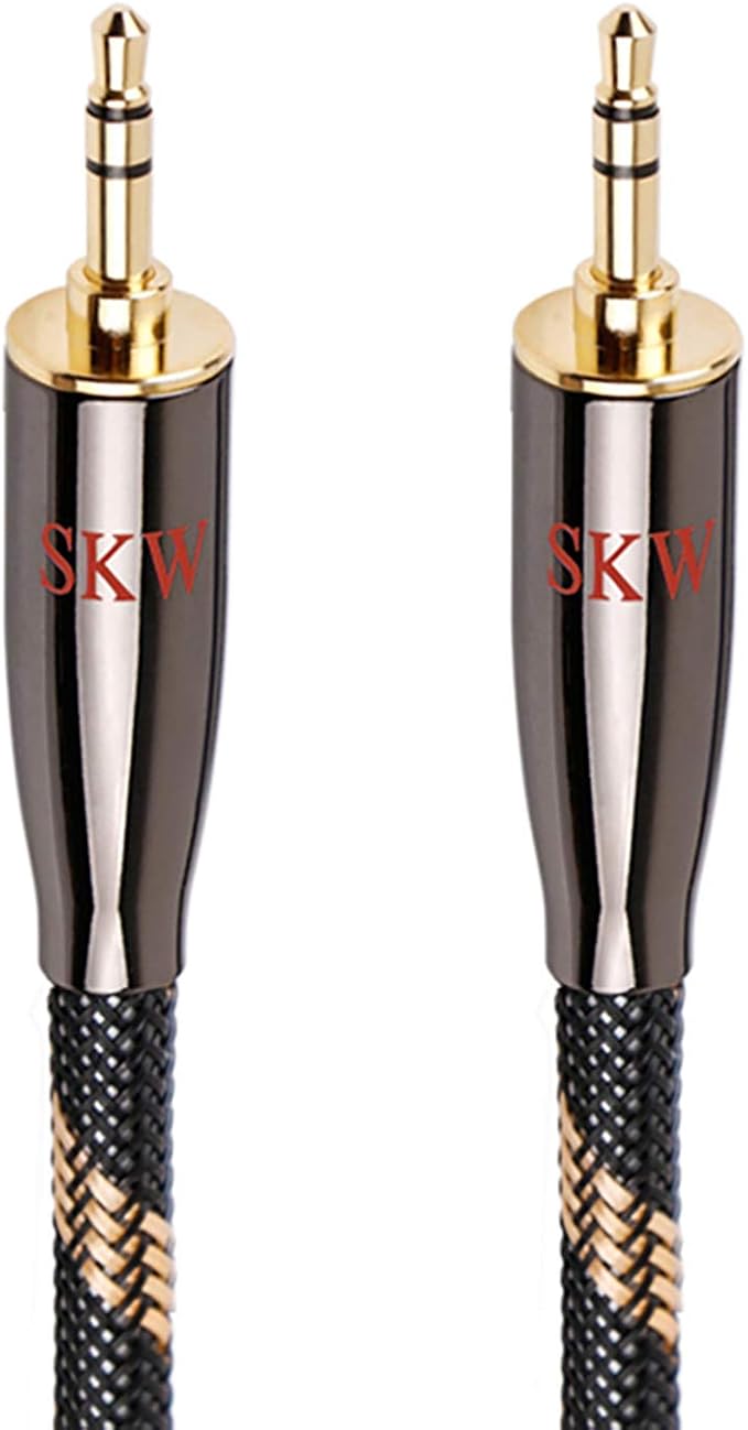SKW Audiophiles High Gauge AUX Cable 3.5mm Male to Male Jack Cable by SKW