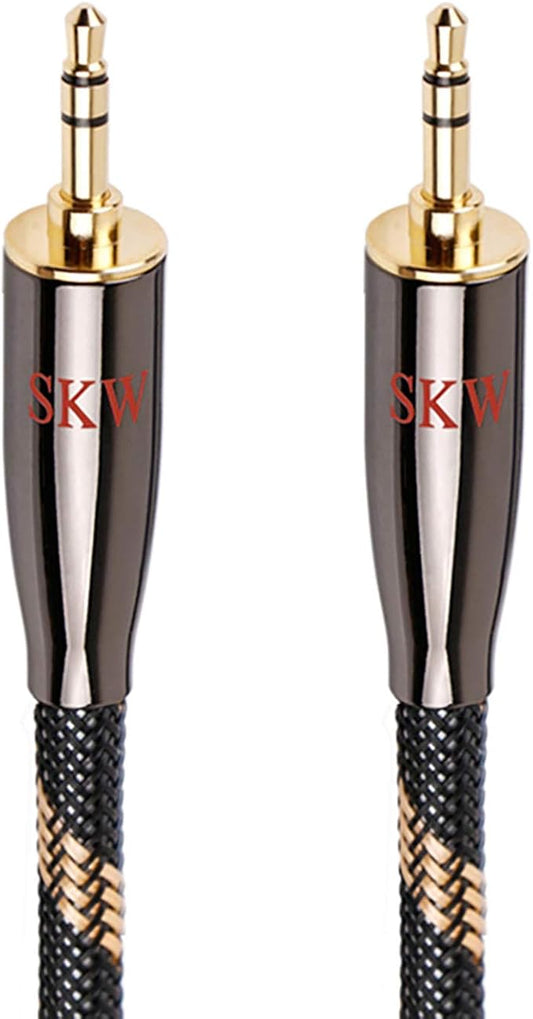 SKW Audiophiles High Gauge AUX Cable 3.5mm Male to Male Jack Cable by SKW
