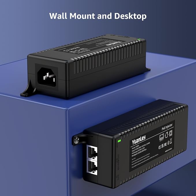 YuanLey Gigabit PoE Injector 60W, PoE++ Injector Converts Non-PoE to PoE++ - Image 7