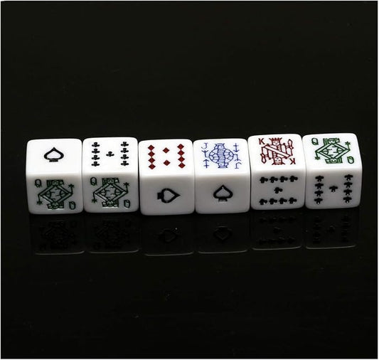 Leatherette Dice Cup with Poker Dice, Felt Lining Quiet Shaker - Image 2