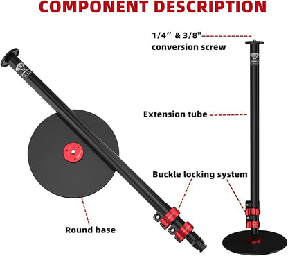 IFOOTAGE Cobra RB-A300, Round Base Monopod, Professional Camera Aluminium - Image 2