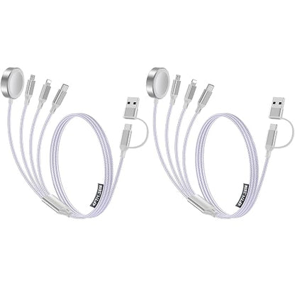 2 Pack Charging Cable for Apple Watch Charger/Samsung/iPhone Charger, by HitfineLLC