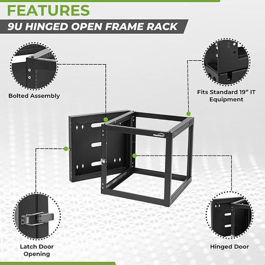 NavePoint 9U Wall Mount Server Rack - Image 2