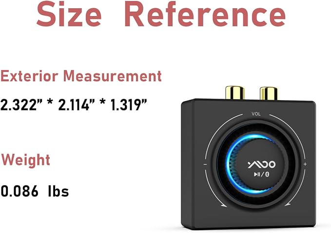 YMOO B06T3 Bluetooth 5.3 Receiver, 100ft RCA Bluetooth Audio Adapter - Image 9