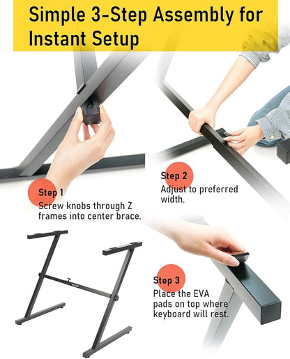 Stage Rocker Z-Style Keyboard Stand, Adjustable Width - Image 5